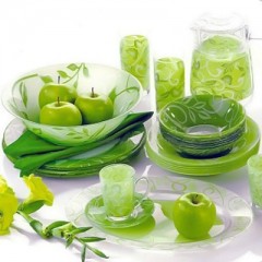 Блюдо овальное Plenitude Vert, диаметр 31 см - Фото 1