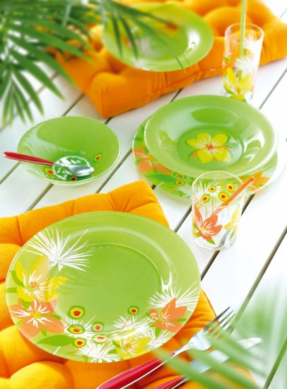Салатник Pop Flowers Green