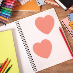 Блок самоклеящийся «Сердце» - Фото 3