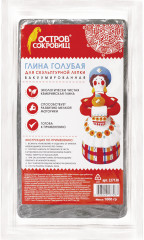 Глина для скульптурной лепки вакуумированная, голубая - Фото 2