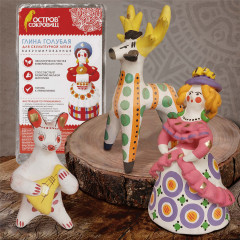 Глина для скульптурной лепки вакуумированная, голубая - Фото 7