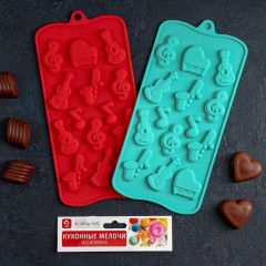 Форма для льда и кондитерских украшений «Музыкальные инструменты» - Фото 5