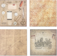 Набор бумаги для скрапбукинга «В стиле ретро» - Фото 4