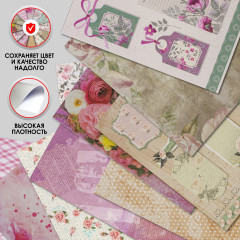 Набор бумаги для скрапбукинга «Шебби-шик» - Фото 10