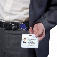 Держатель-рулетка для бейджей - Фото 4