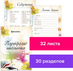 Набор вкладышей для портфолио школьника - Фото 1