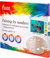 Картина по номерам «Голубая бабочка» - Фото 2