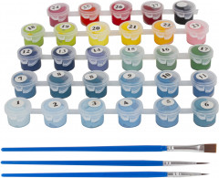 Картина по номерам «Голубая бабочка» - Фото 6