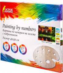 Картина по номерам «Горное озеро» - Фото 2