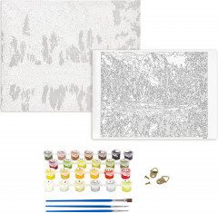 Картина по номерам «Горное озеро» - Фото 3