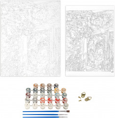 Картина по номерам «Кот и снегири» - Фото 3