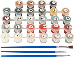 Картина по номерам «Кот и снегири» - Фото 6