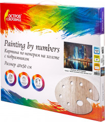 Картина по номерам «Магия неоновых огней. Москва-сити» - Фото 2