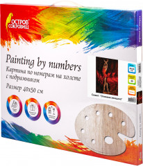 Картина по номерам «Огненная женщина» - Фото 2