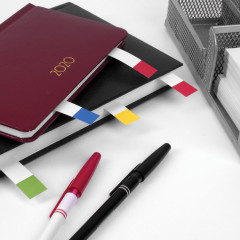 Закладки клейкие белые с цветным краем - Фото 3