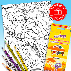 Набор карандашей цветных «Сафари» - Фото 3