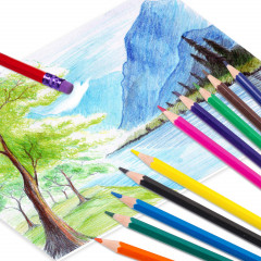 Набор карандашей цветных стираемых с ластиком - Фото 10