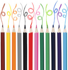 Набор карандашей цветных стираемых с ластиком - Фото 11