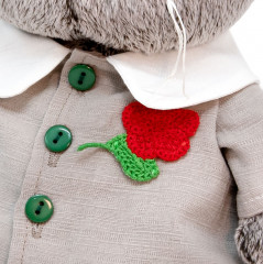 Игрушка мягкая «Басик в комплекте с цветком» - Фото 3