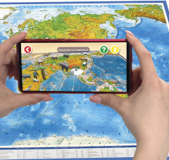 Карта мира физическая интерактивная - Фото 3