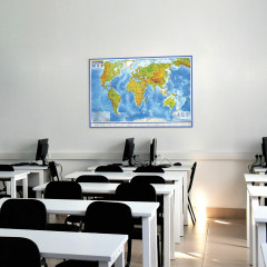 Карта мира физическая интерактивная - Фото 6