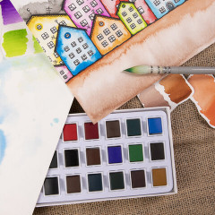 Акварель художественная в кюветах - Фото 8