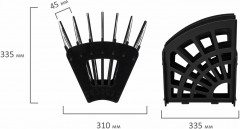 Лоток для бумаг веерный - Фото 7