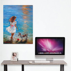 Мозаика алмазная «Девочка с собачкой» - Фото 7