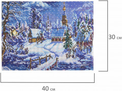 Мозаика алмазная «Зимний пейзаж» - Фото 7