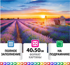 Мозаика алмазная «Лавандовое поле» - Фото 1