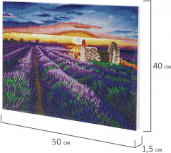 Мозаика алмазная «Лавандовое поле» - Фото 8
