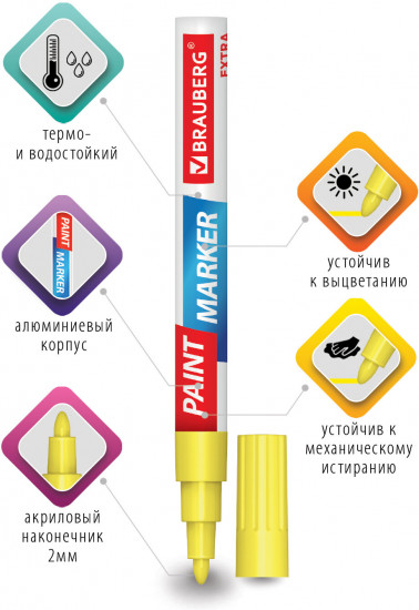 Маркер-краска лаковый