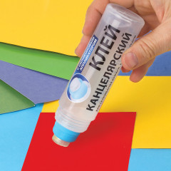 Клей канцелярский с силиконовым аппликатором - Фото 3