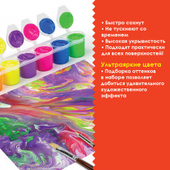 Набор красок акриловых «Неон» - Фото 8