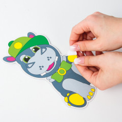 Аппликация из фетра «Бегемотик» - Фото 5