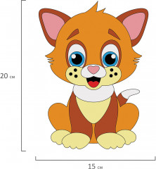 Аппликация из фетра «Котёнок» - Фото 8