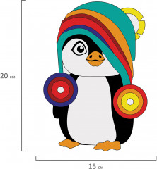 Аппликация из фетра «Пингвинчик» - Фото 2