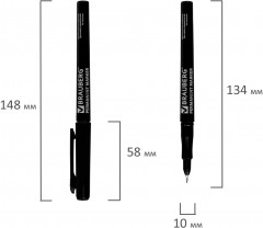 Маркер перманентный, чёрный - Фото 5