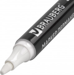 Маркер перманентный, белый - Фото 3