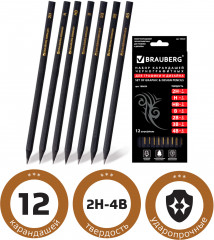 Набор карандашей чернографитных «Black Jack» - Фото 1