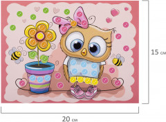 Аппликация из пуговиц «Забавная сова» - Фото 7