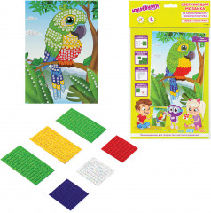 Мозаика сверкающая «Попугай» - Фото 1