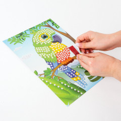 Мозаика сверкающая «Попугай» - Фото 3