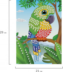 Мозаика сверкающая «Попугай» - Фото 8