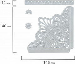 Набор ножей для вырубки и тиснения «Уголки» - Фото 2