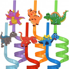 Набор трубочек для коктейлей «Динозаврики» - Фото 1