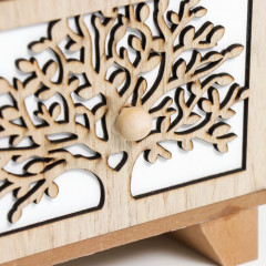 Шкатулка-комод «Дерево и птичка» - Фото 2