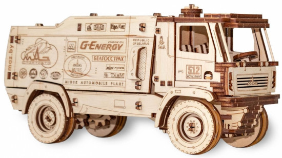 Конструктор деревянный 3D «МАЗ-5309RR»