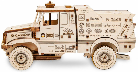 Конструктор деревянный 3D «МАЗ-6440RR»