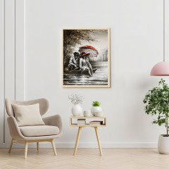 Картина по номерам «Пара под зонтом» - Фото 4